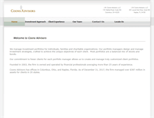 Tablet Screenshot of jwcoonsadvisors.com